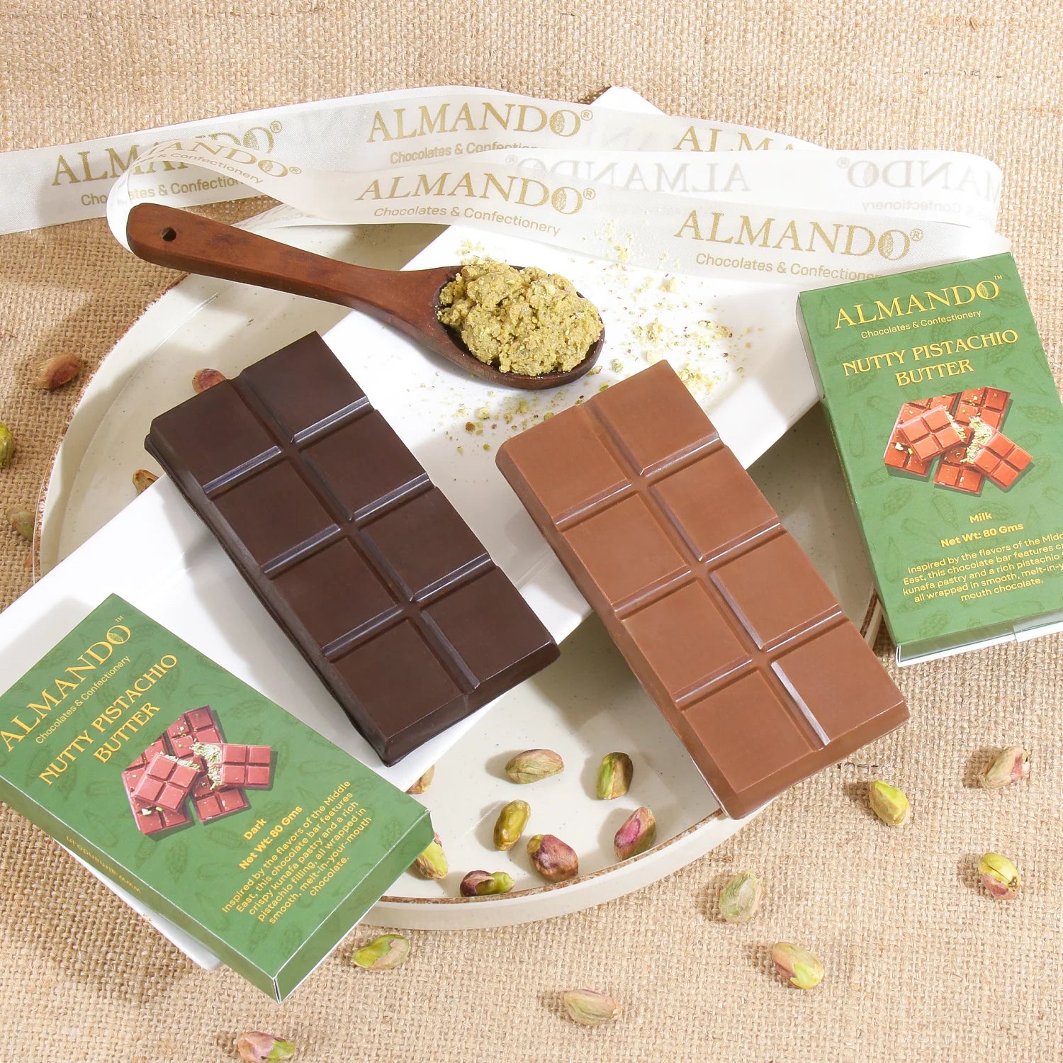 Pistachio Kunafa Chocolate Bar