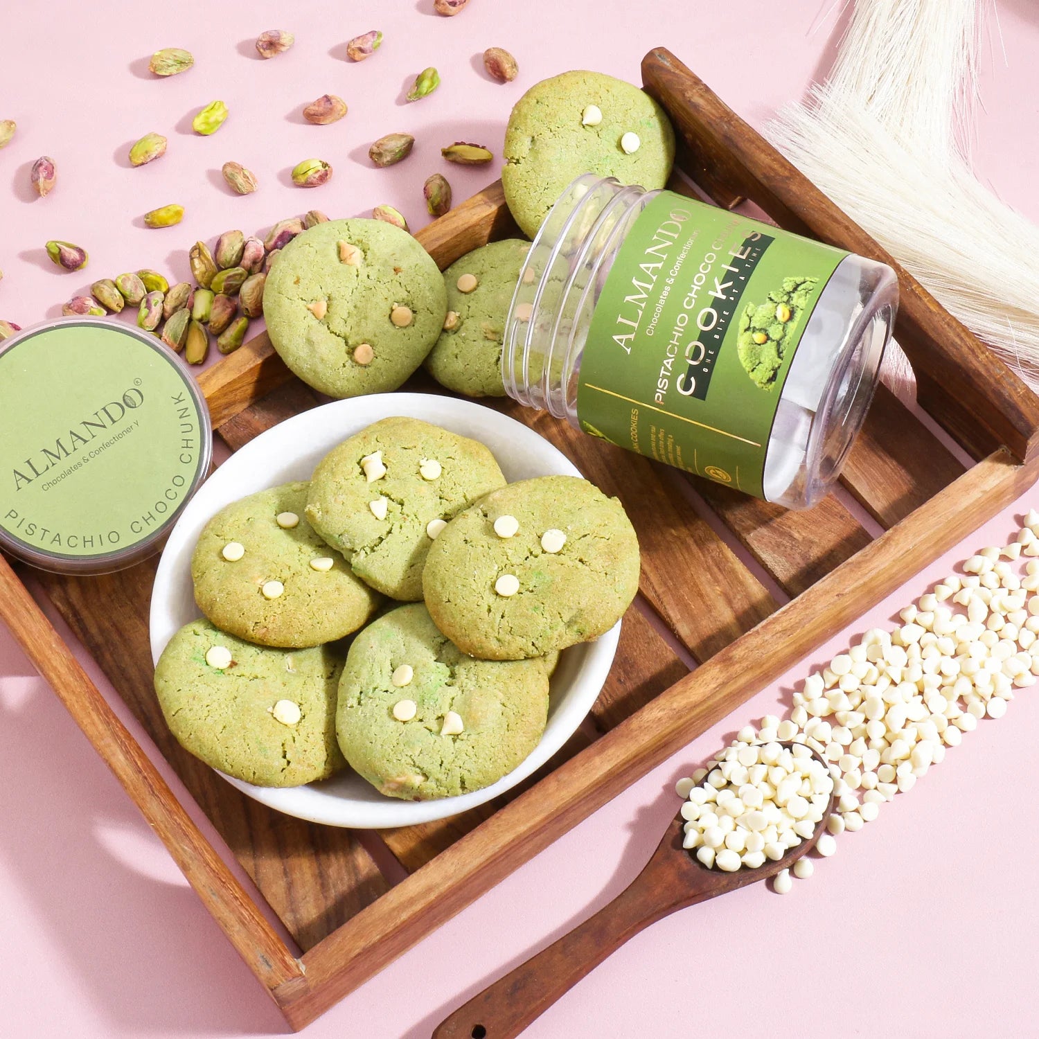 Pistachio Choco Chunk Cookies